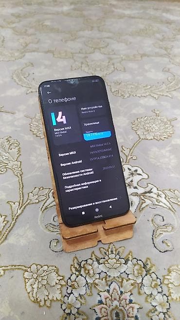 тилифо: Redmi, Redmi Note 8, Б/у, 64 ГБ, цвет - Черный, 2 SIM — 3