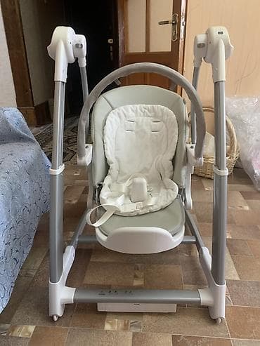 Многофункциональный детский шезлонг-стульчик 3-в-1 - Режимы: шезлонг