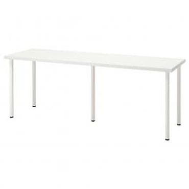foldable table: Офисный стол, Нерегулируемый, цвет - Белый, Прямоугольный — 1