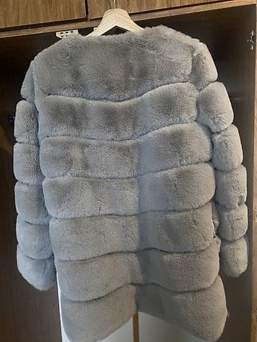 сека: Шуба из искусственного меха GINI LONDON - Цвет: светло‑серый — 2