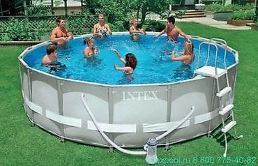 Каркасный круглый бассейн Intex для дачи/частного двора. 366*122