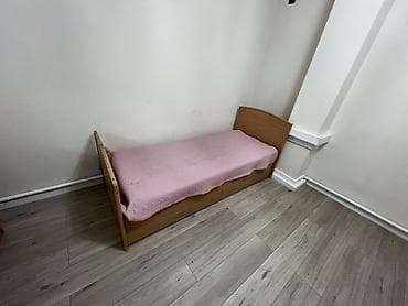 гостевой: Спальный гарнитур, Односпальная кровать, ДСП, цвет - Коричневый — 2