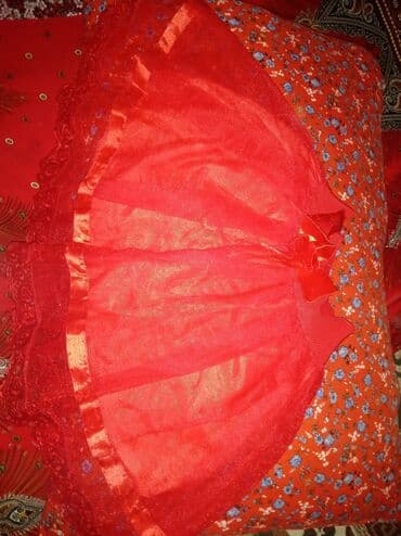 красный пиджак: Детское платье, цвет - Красный, Б/у — 2