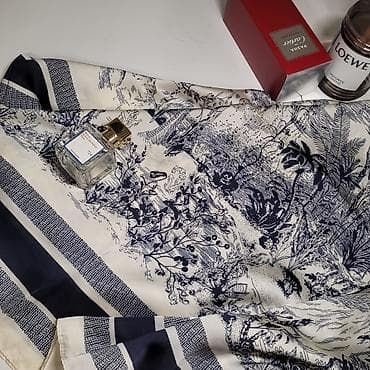 шёлковые: Атласные шёлковые из хлопка платки размер 110×110 и 90×90 700с — 5