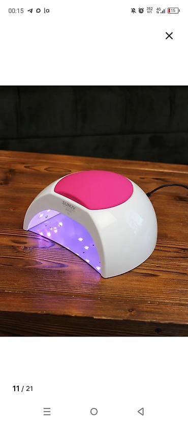 UV/LED лампа для маникюра SUNUV SUN9B + подлокотник Комплект для at lalafo.kg UV/LED лампа для маникюра SUNUV SUN9B + подлокотник Комплект для