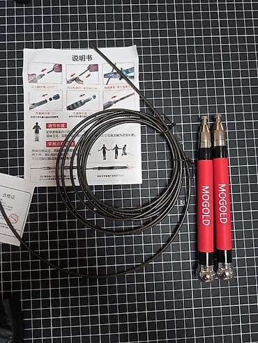 баетов: Скоростная скакалка MOGOLD для кроссфита и интервальных тренировок - — 5