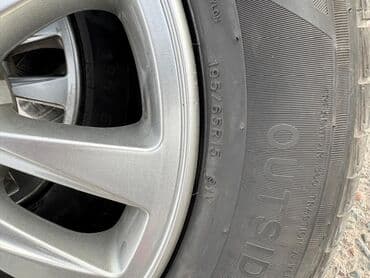 Колеса в сборе 195 / 65 / R 15, Лето, Б/у, Комплект, Легковые, Литые, отверстий - 5