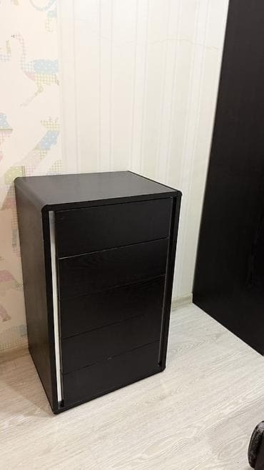 third edition solutions: Спальный гарнитур, Двуспальная кровать, Дерево, цвет - Черный — 8