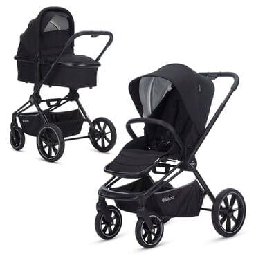 игрушечные коляски для кукол бу: Коляска, цвет - Черный, Б/у — 2