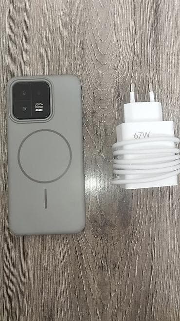 face id: Xiaomi, 13, Б/у, 256 ГБ, цвет - Зеленый, 1 SIM — 3
