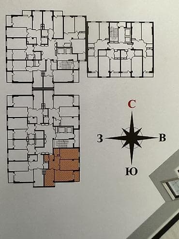 3 комнаты, 96 м², Элитка, 3 этаж, Готовая ПСО (под самоотделку)