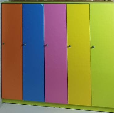Детский многосекционный шкаф для одежды/личных вещей. - 5 отдельных — 1