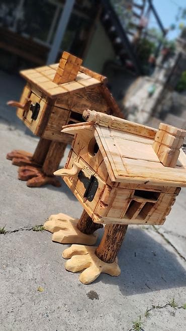 Үй жана бакча үчүн башка буюмдар: «Избушка на курьих ножках», декоративные садовые,ручной работы. В — 4