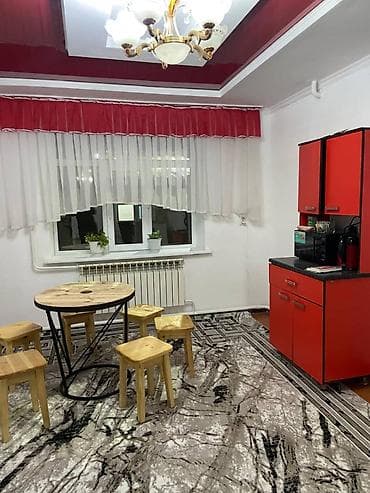 стильные кухонные столы: Кухонный стол и стул, цвет - Красный — 1