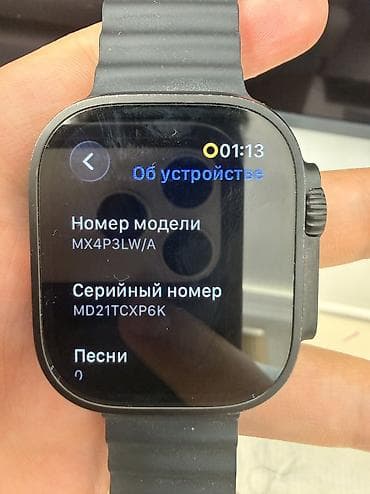 e96a hoco: Apple Watch Ultra 2 черного цвета с оригинал ремешками,49мм, состояние — 3
