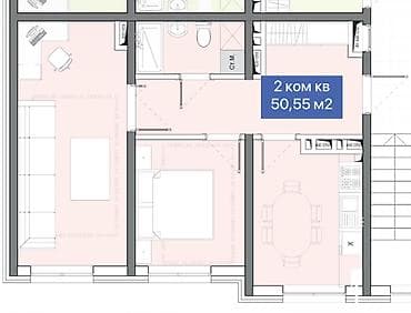 Срочно! Продается 2х ком квартира 50.55м2 срок сдачи 2028г под псо