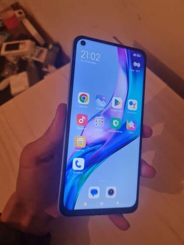 Redmi, Redmi Note 9, Б/у, 64 ГБ, цвет - Голубой, 2 SIM