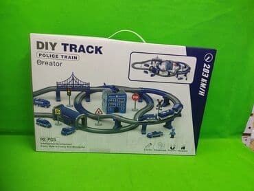 куплю детскую машинку: Игровой набор «DIY Track — Police Train» (AUtree) - Тематика — 2