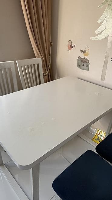 chair table: Кухонный стол и стул, цвет - Белый — 3