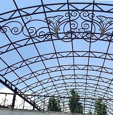 арки для растений: Навес, Арочный, Металл, Поликарбонат, Установка — 1
