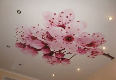 квартиры в бишкеке на долгий срок: Натяжной потолок Глянцевое, Матовое, 3D потолки Монтаж, Гарантия, Демонтаж — 1