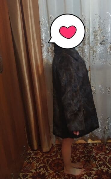 срочно в связи с переездом: Норковая шуба б/у в очень хорошем состояним. Размер oversize — 3
