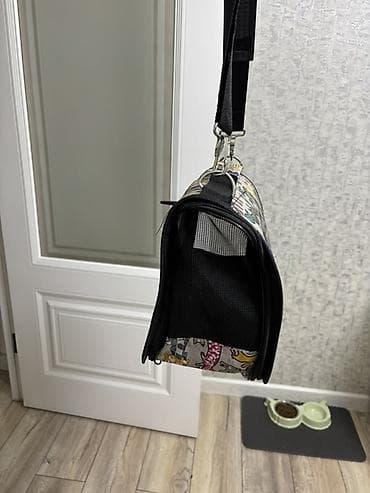 Сумки: Переноска для питомца с ярким принтом котиков. - Формат: мягкая — 2