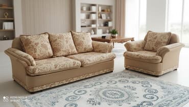 диван в салон красоты: Комплект мягкой мебели тройка: 3хместный диван, двухместный диван — 1