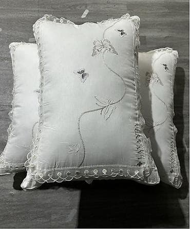 чехлы бу: Декоративные и спальные подушки с вышивкой - Модели: прямоугольные и — 3