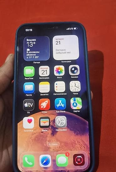 iphone rx: IPhone 12 Pro Max, Б/у, 128 ГБ, Pacific Blue, Чехол, 77 % — 5