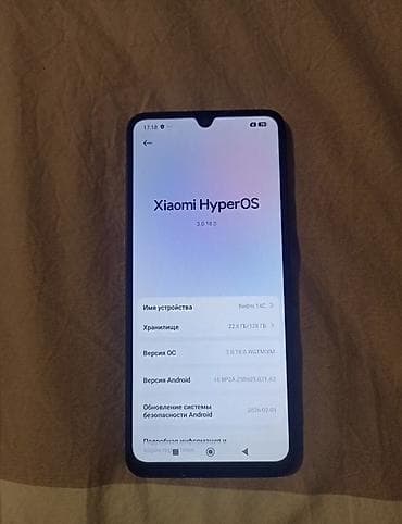 Уюлдук телефондор жана аксессуарлар: Redmi, Redmi 14C, Колдонулган, 128 ГБ, түсү - Кара — 2