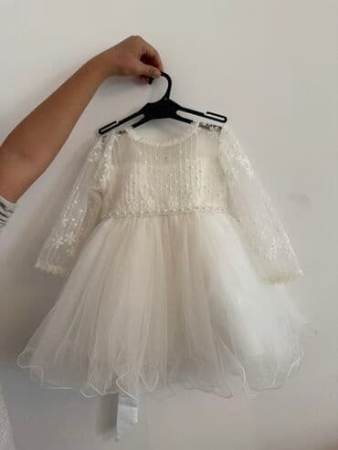 детские домики бишкек: Детское платье, цвет - Белый, Б/у — 3