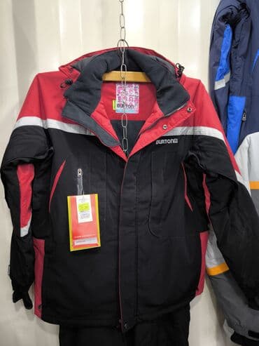 active: Костюм, Burton, Новый, С утеплителем, Удлинённая куртка, Штаны с подтяжками, Вентиляционные клапаны — 1