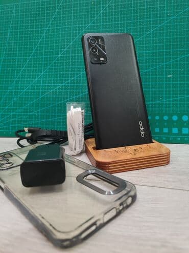 Oppo A55 5G, Б/у, 64 ГБ, цвет - Черный, 2 SIM