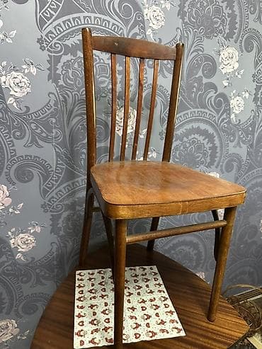 Стулья, табуретки: Стул для кухни, Б/у, Дерево, цвет - Коричневый — 1