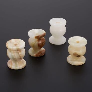 маленькая тумбочка: Подсвечник из оникса. Оникс - камень чистоты и силы. Подсвечники из — 3