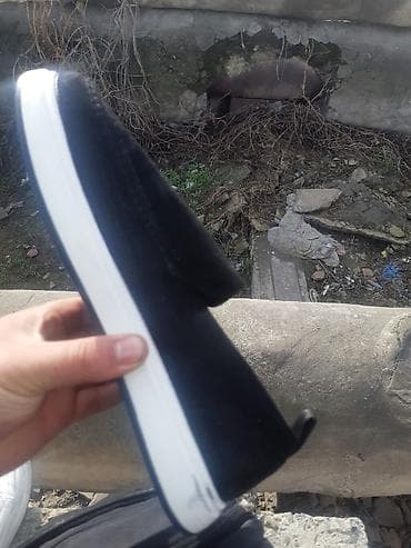 Босоножки, сандалии, шлепанцы: Кеды/слip-on мужские NBGLOBAL - Два варианта верха: белая гладкая — 4