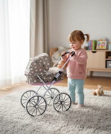 детская коляска для кукол: 🎀Игрушечные коляски хорошего качества. 🍭Размер коляски: ширина 39 — 2