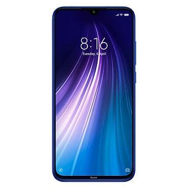 Redmi, Redmi Note 8, Б/у, 64 ГБ, цвет - Синий, 2 SIM