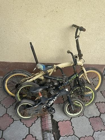 Велосипеды: 3 велосипеда на запчасти или восстановление (складной + 2 детских) — 2