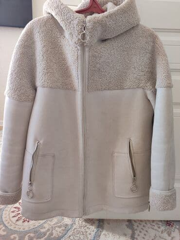 Атайын кийим: Дублёнка, Классикалык модель, Кыска модель, Капюшону бар — 2