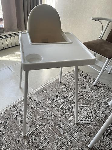 office table: Детский высокий стульчик для кормления Состояние как новый . - — 1