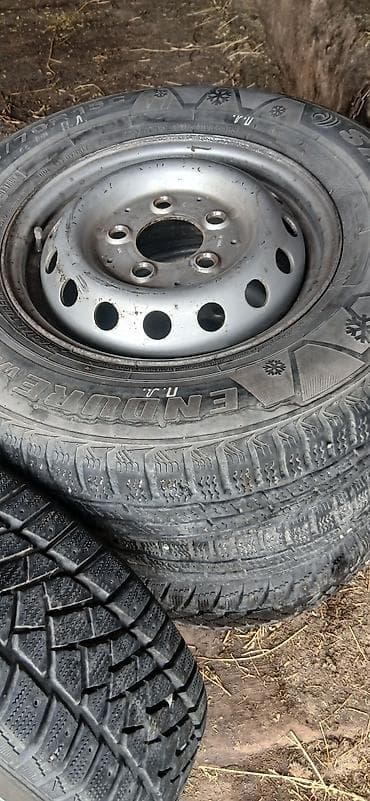 Транспорт: Колеса в сборе R 15, Зима, Б/у, Комплект, Грузовики/Автобусы, Железные, отверстий - 5 — 10