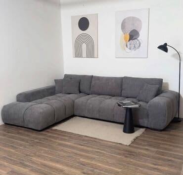 прямые диваны: Угловой диван, C подушками, Трёхместный и более — 1