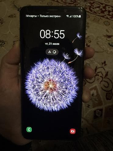 tab a: Samsung Galaxy S9, Б/у, 64 ГБ, цвет - Черный, 2 SIM — 1