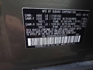 релинги багажник: Subaru Outback: 2019 г., 2.5 л, Вариатор, Бензин, Универсал — 9