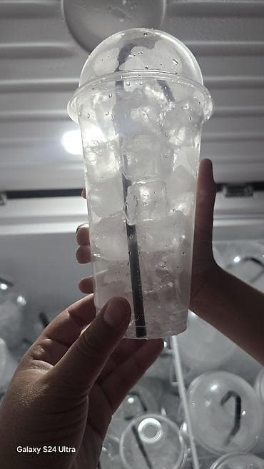 стакан со льдом: 🧊🧊🧊 СВЕЖИЙ ЛЁД В СТАКАНЧИКАХ 500 ml. Для быстрого охлаждения без — 2