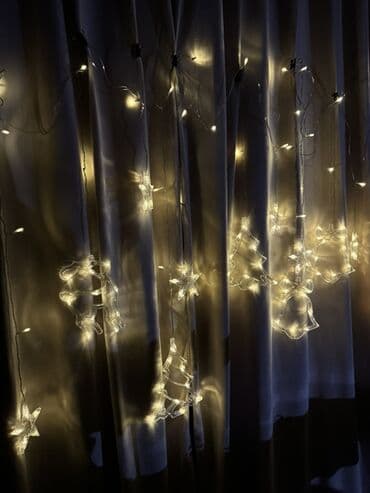 фон для фото: Гирлянда с прозрачными шариками-декорациями - Тип: светодиодная — 2