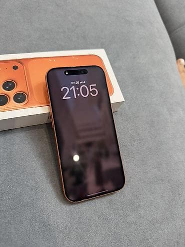 iphone cs max: IPhone 17 Pro, Б/у, 256 ГБ, Оранжевый, Коробка, 97 % — 2