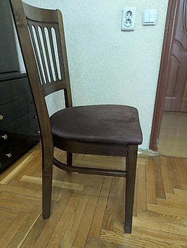 metta samurai: Стул для кухни, Б/у, Дерево, цвет - Коричневый — 1